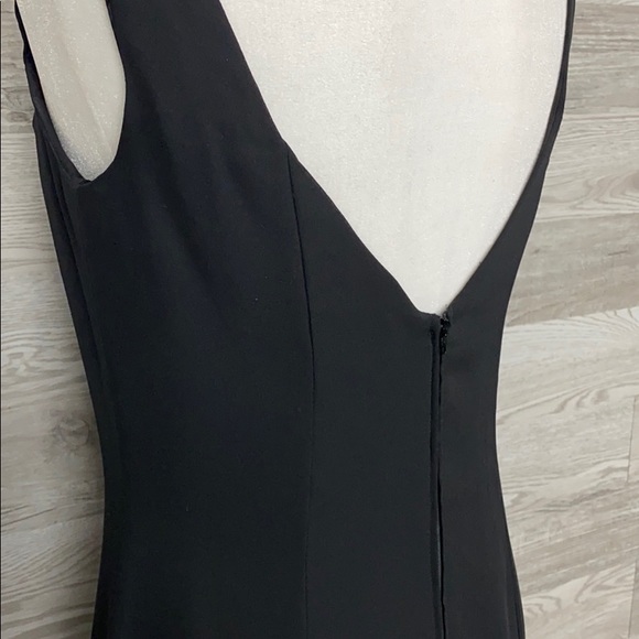 Dave & Jonny Black Square Neckline Cocktail Dress - Picture 7 of 9